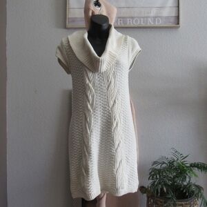 Express Cowl-Neck Tunic Sweater Dress